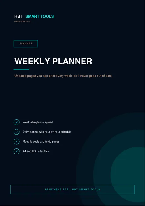 Cover of Weekly Planner